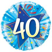 40 happy birthday blue