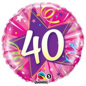 40 happy birthday pink