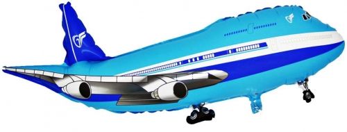 Vliegtuig blauw