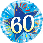 60 happy birthday blue